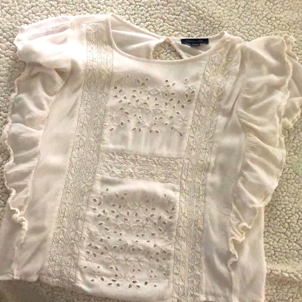 AE summer top white